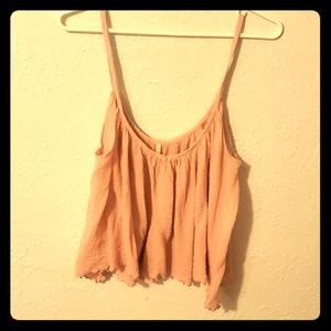 Pink carefree tank top